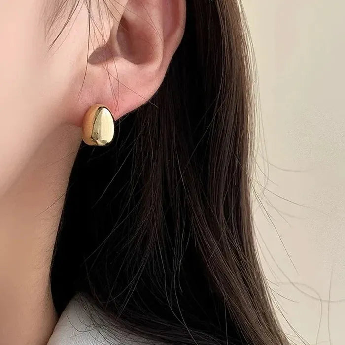 Bean Pearl Stud & Waterdrop Dangle Earrings for Women Zinc Alloy Gift 2026
