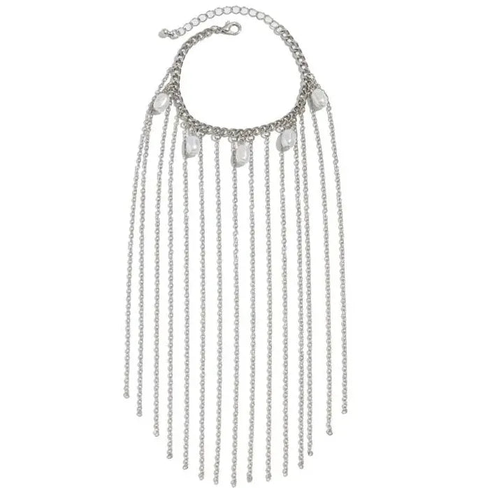 Imitation Pearl Long Tassel Hand Chain Bracelet Women Metal Charm Jewelry Gift