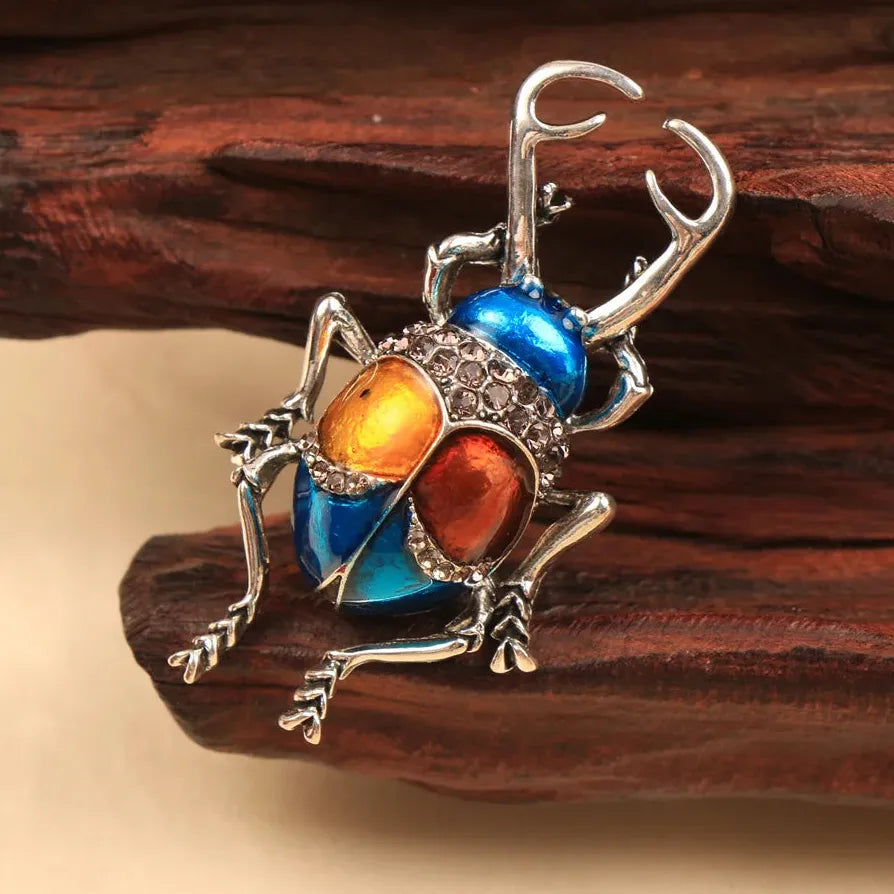 Vintage Classic Beetle Brooch Pin Jewelry Gift for Men and Women