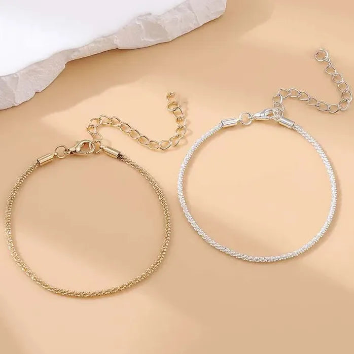 2026 Silver Sparkling Gypsophila Adjustable Chain Bracelet Women Wedding Jewelry
