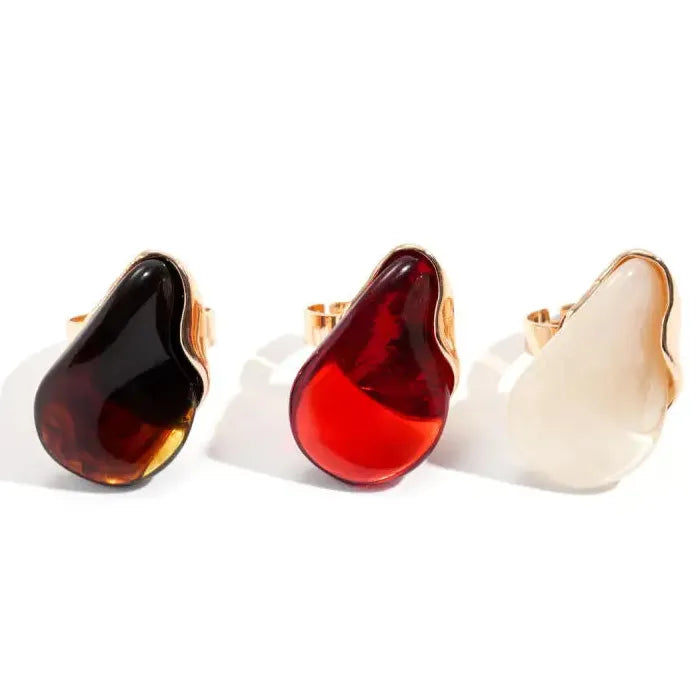 Bohemian Irregular Geometric Adjustable Mood Tracker Ring for Women Men