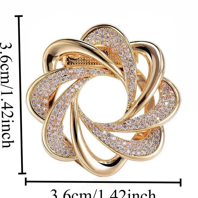 Floral Brooch Pin for Men & Women Wedding Gift Elegant Accessory