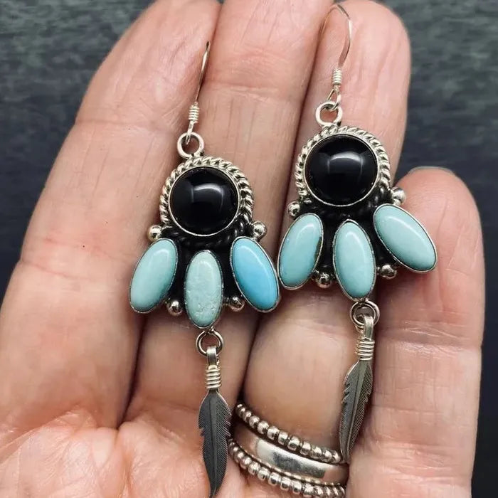 Vintage Palace Style Acrylic Tassel Drop Earrings for Women Elegant Jewelry