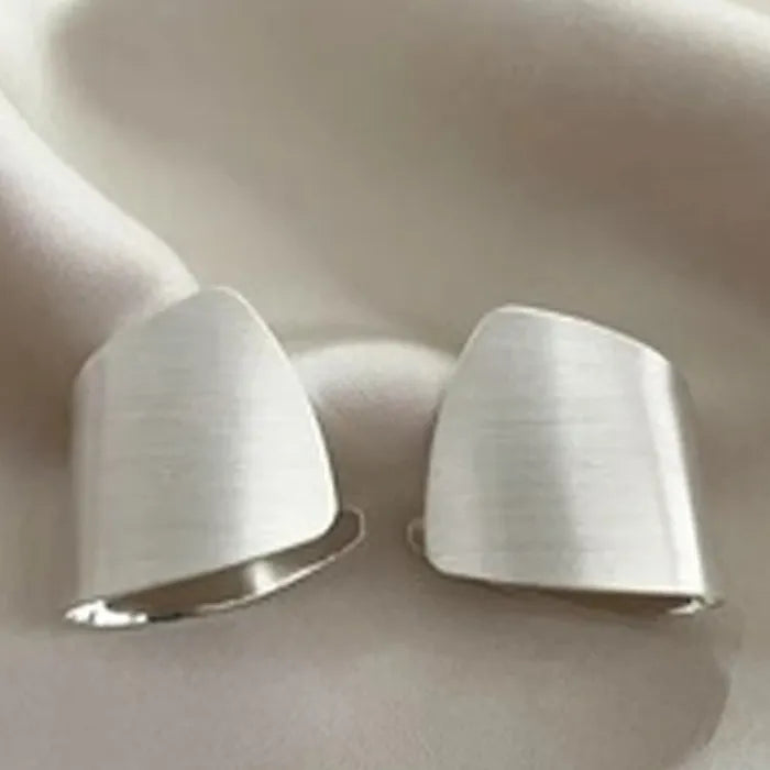 Square Geometric Stud Earrings and Ring Set for Women Jewelry Gift