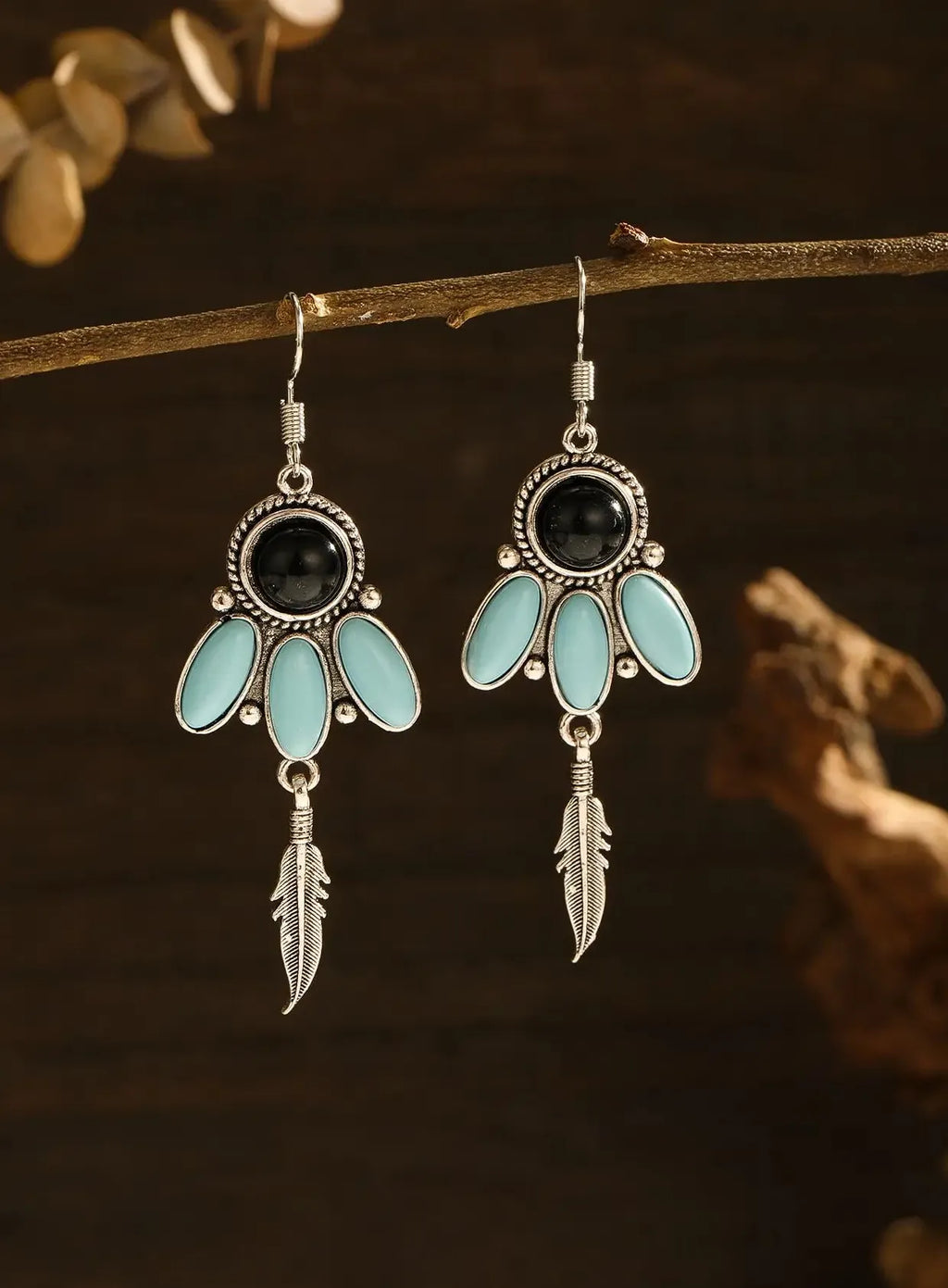 Vintage Palace Style Acrylic Tassel Drop Earrings for Women Elegant Jewelry