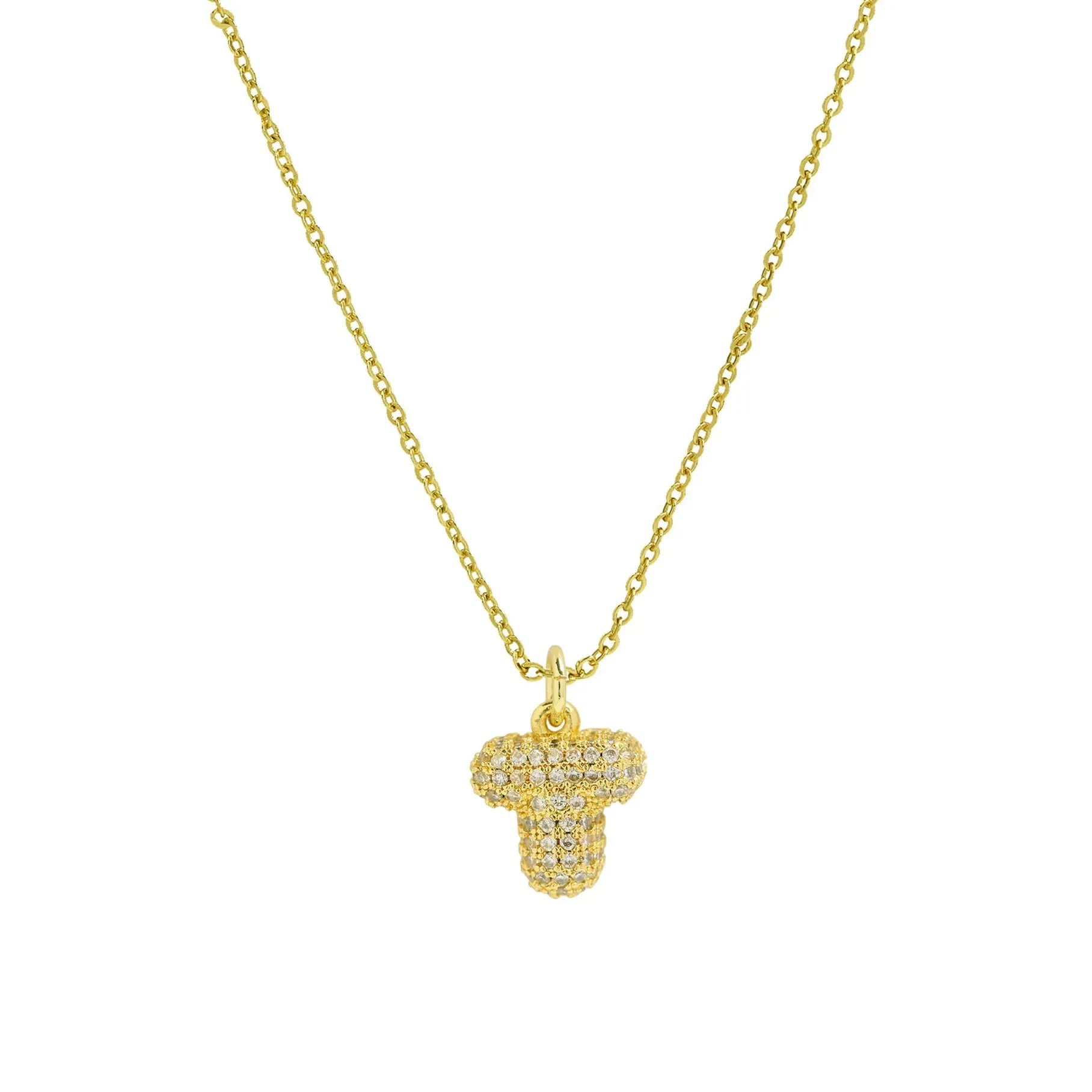 18k Gold Plated A-Z Initial Pendant Necklace Stainless Steel Choker Women Gift