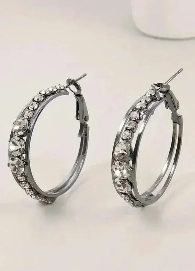 Women's Zircon Drop Earrings Copper Metal Wedding Banquet Jewelry