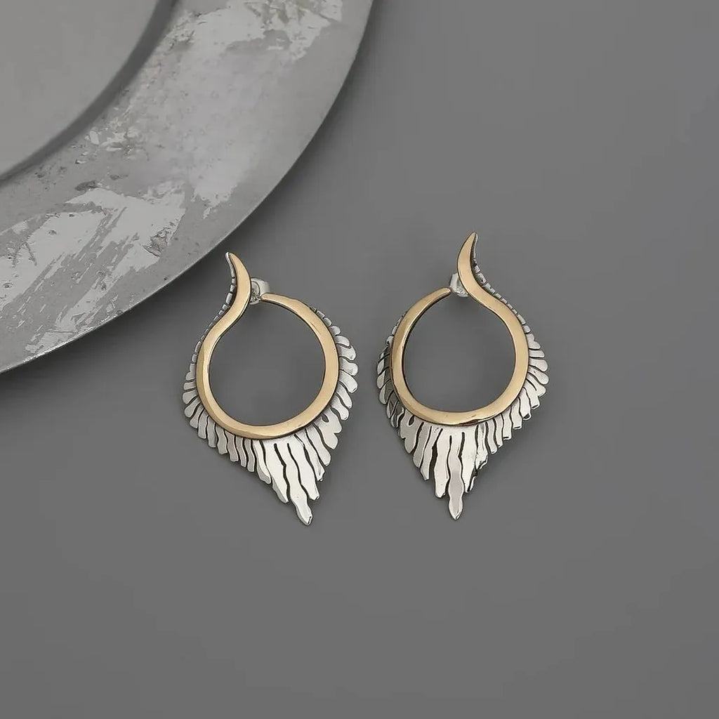 Bohemian Geometric Irregular Zinc Alloy Stud Earrings for Women