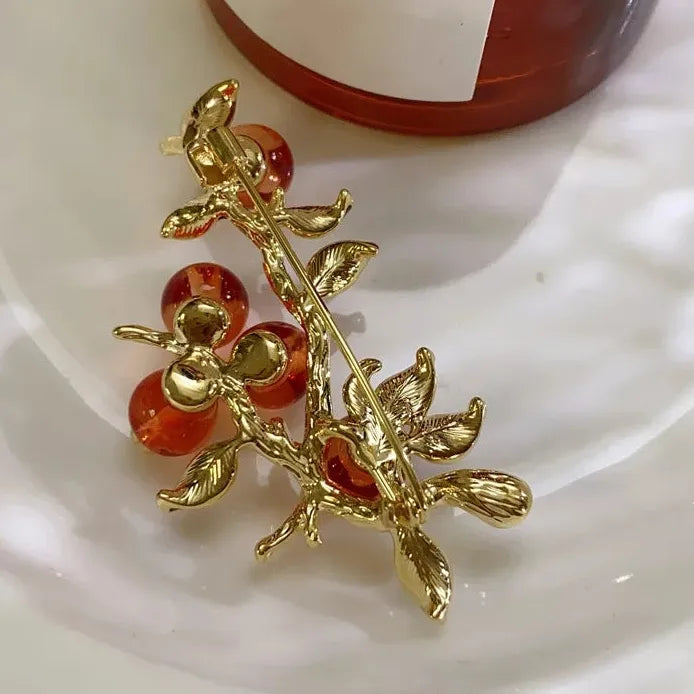 Vintage Ruyi Chinese Style Brooch Cheongsam Pin for Women Elegant Gift