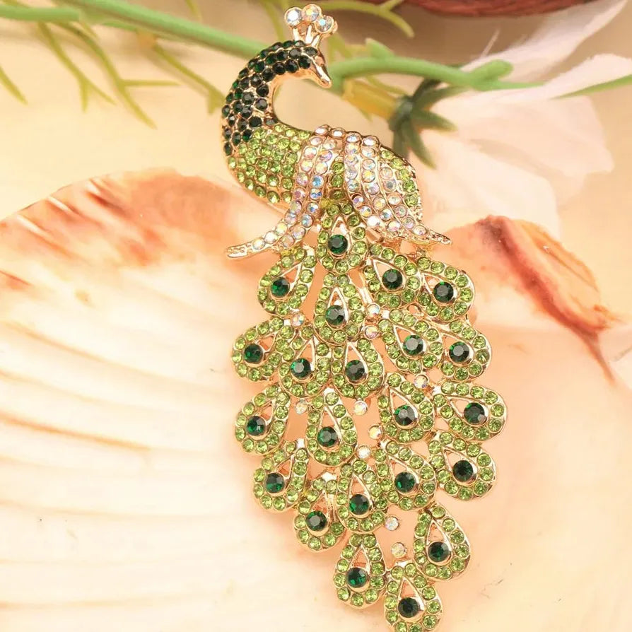 Vintage Peacock Phoenix Brooch Elegant Gift for Men and Women