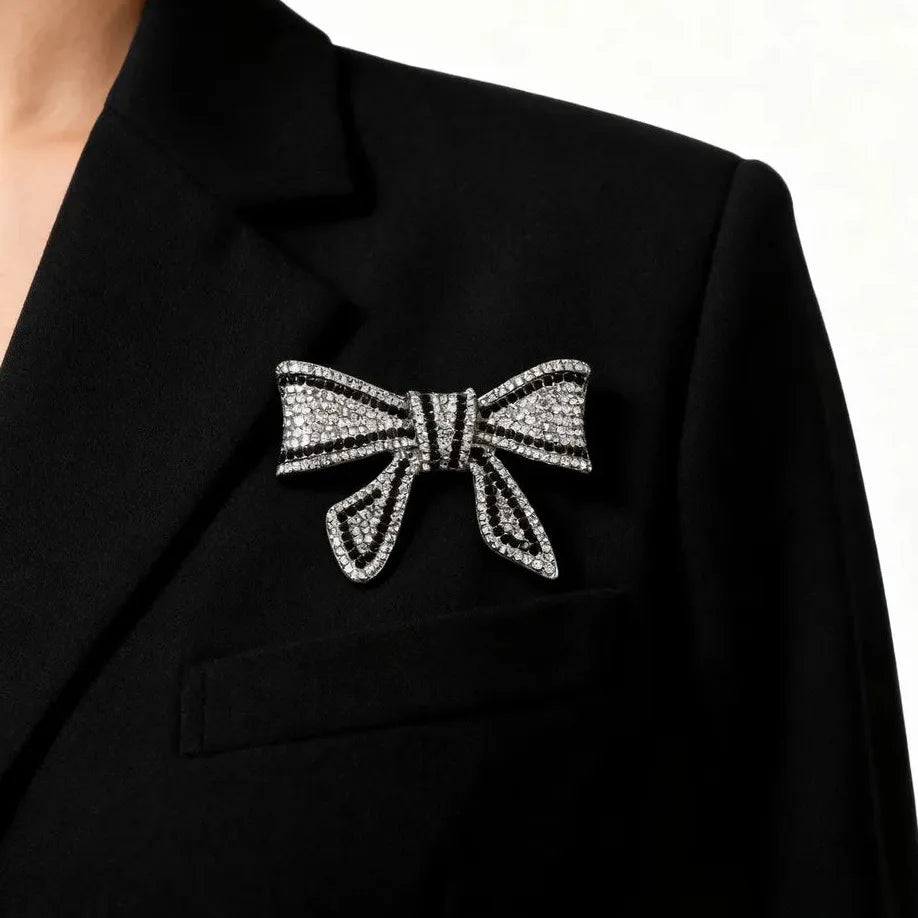 Luxury Bow Brooch Pin for Men and Women Elegant Gift Accessory