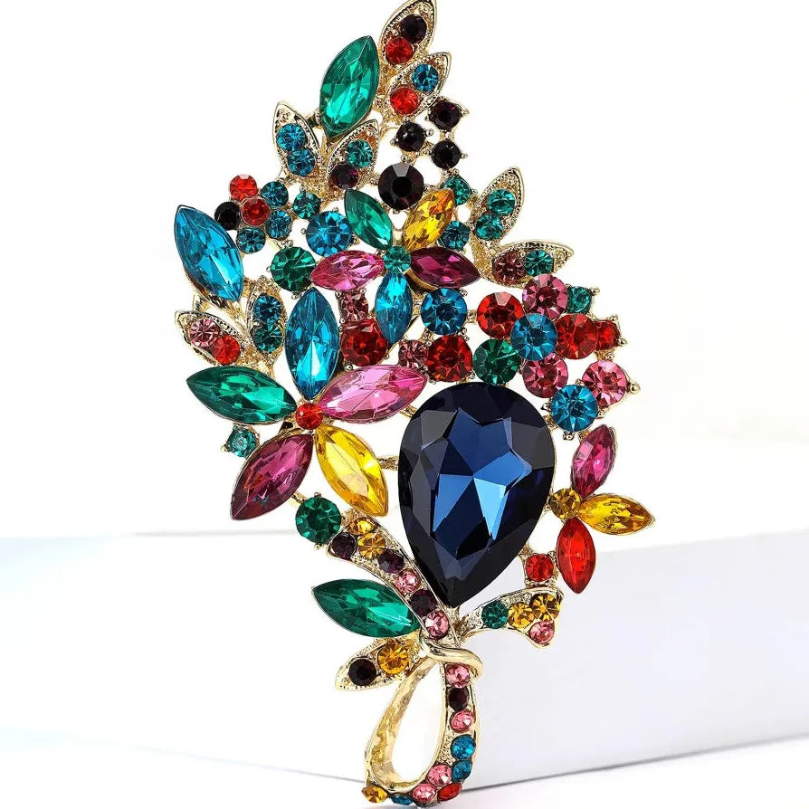 Luxury Floral Classic Brooch Wedding Gift for Men and Women