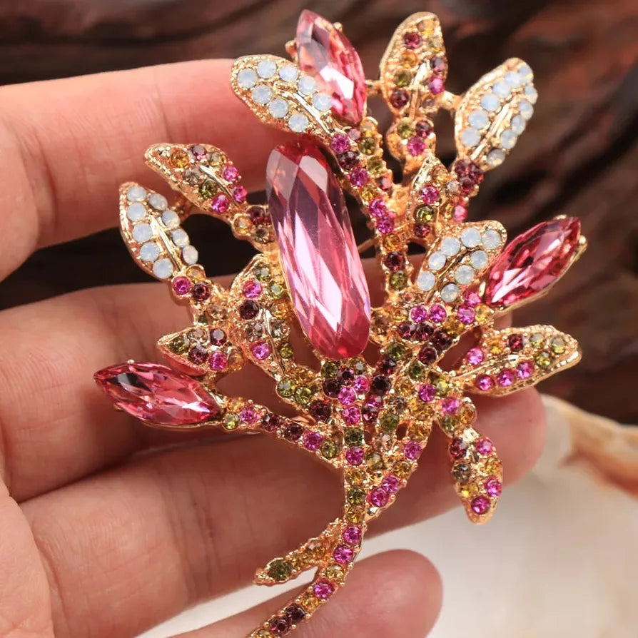 Classic Luxury Money Tree Brooch for Women Elegant Jewelry Gift