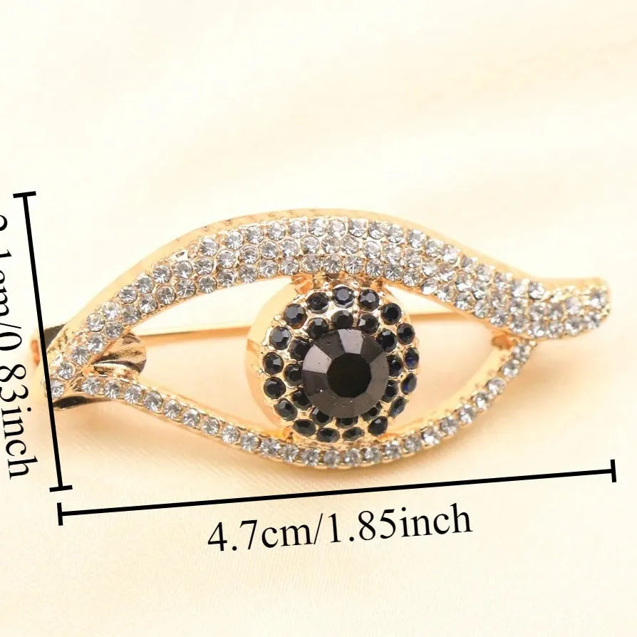Luxury Big Eyes Brooch Pin for Men and Women – Elegant Fashion Accessory