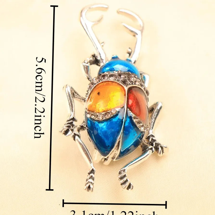 Vintage Classic Beetle Brooch Pin Jewelry Gift for Men and Women