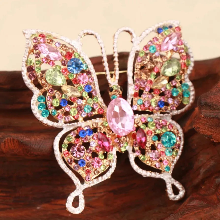 Classic Butterfly Brooch Insect Wedding Gift for Men and Women