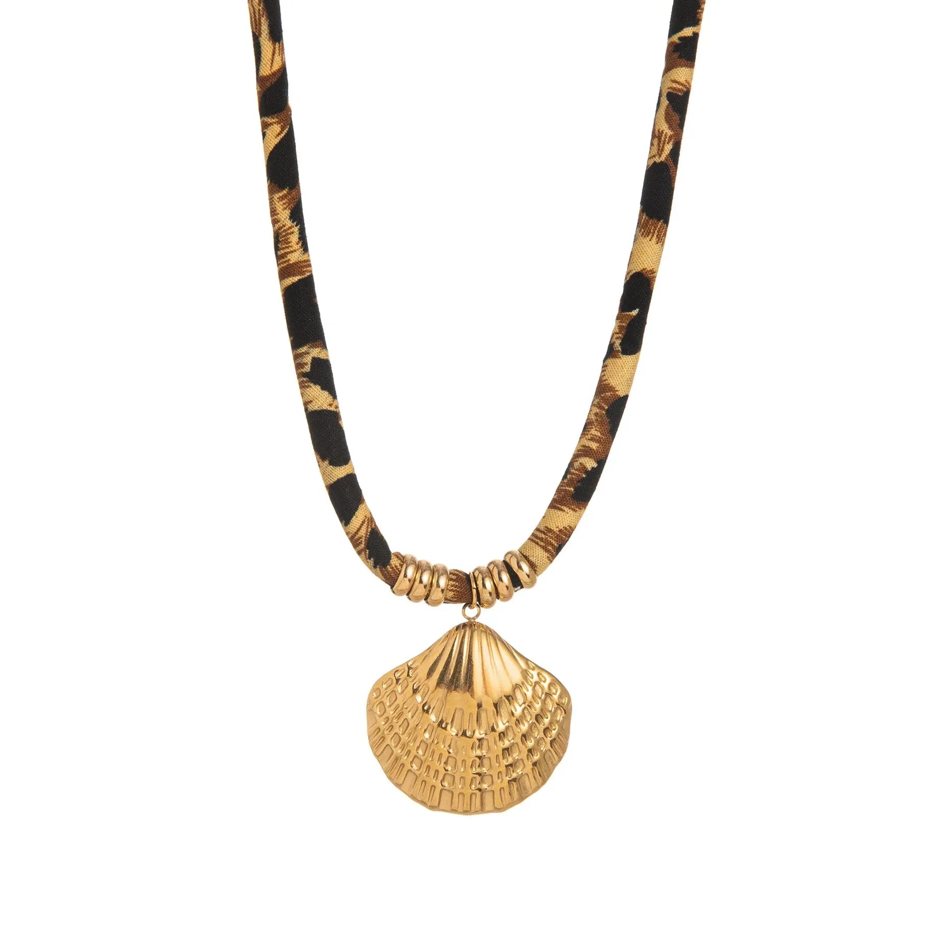 18K Gold Plated Stainless Steel Geometric Pendant Necklace Women Choker Jewelry