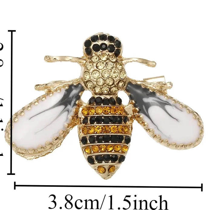 Luxury Bee Brooch Pin for Women Classic Elegant Jewelry Gift