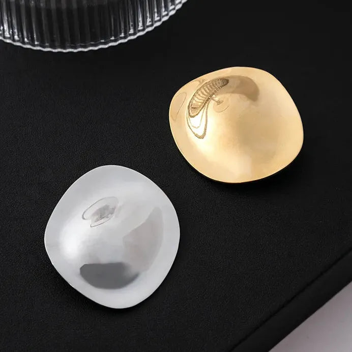 Minimalist Geometric Zinc Alloy Round Brooch Pin Unisex Jewelry