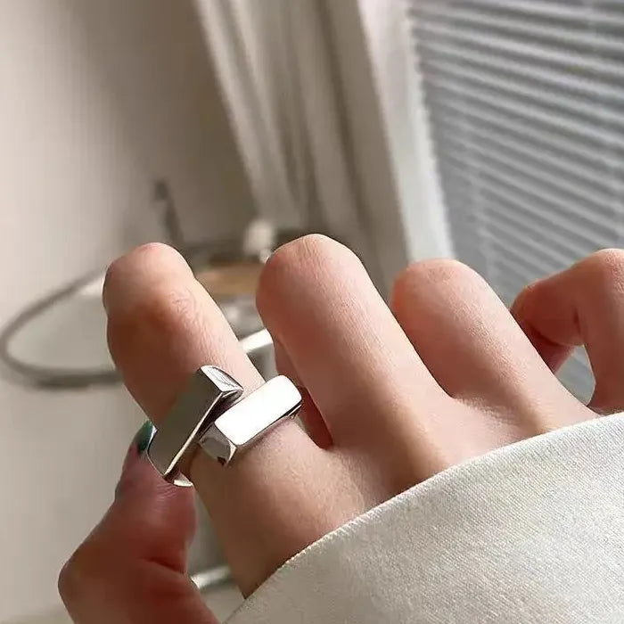 Personalized Copper Butterfly Open Ring Vintage Geometric Jewelry Gift Women