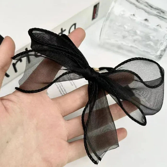 Adjustable Black Lace Bow Choker Necklace Elegant Romantic Jewelry Gift