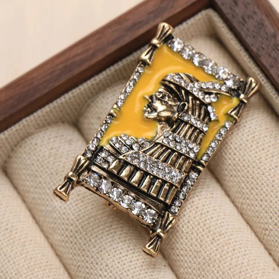 Vintage Indian Prince of Babylon Classic Brooch for Women Men