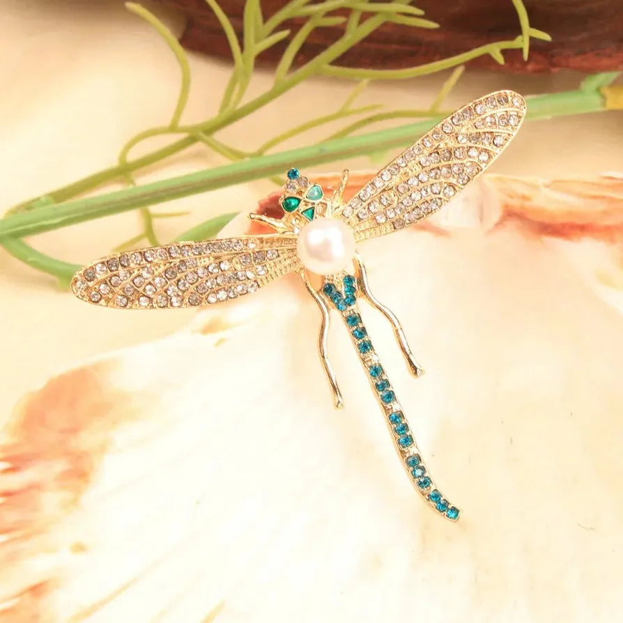 Luxury Dragonfly Brooch Jewelry Gift for Men & Women Classic Style