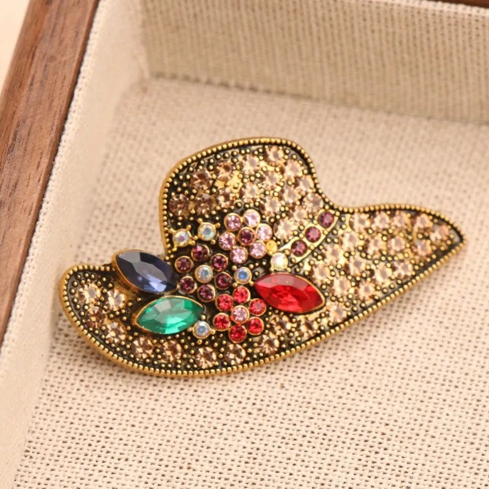 Classic Luxury Colorful Brooch Pin for Men and Women Gift