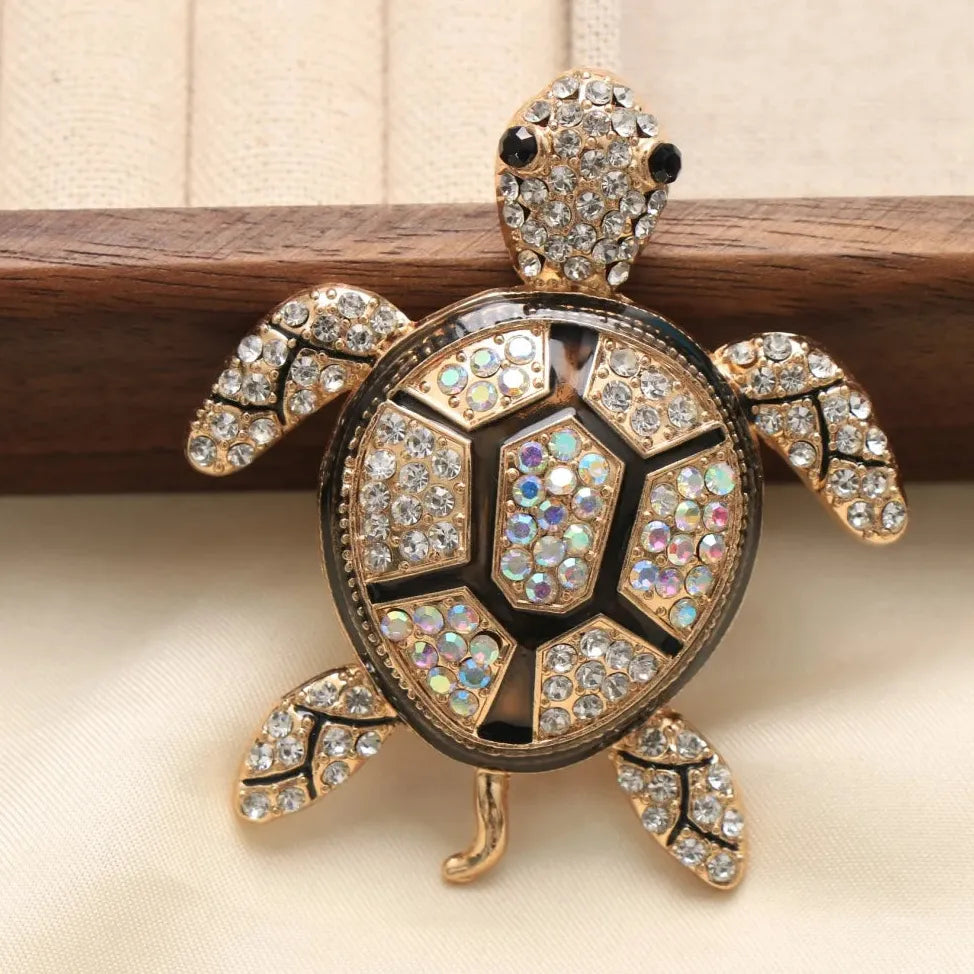 Classic Luxury Turtle Brooch for Men & Women Elegant Gift Accessory