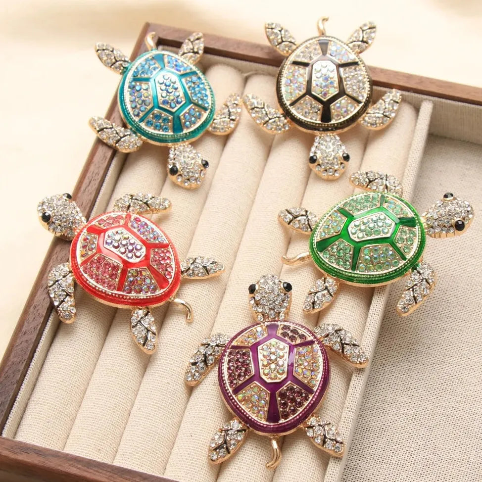 Classic Luxury Turtle Brooch for Men & Women Elegant Gift Accessory