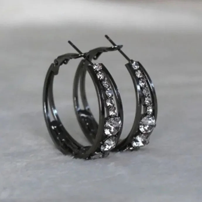 Women's Zircon Drop Earrings Copper Metal Wedding Banquet Jewelry