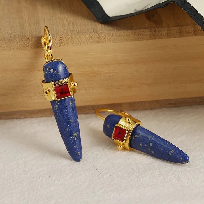 Men's Punk Hip-Hop Zinc Alloy Drop Earrings Stylish Daily Wear Jewelry