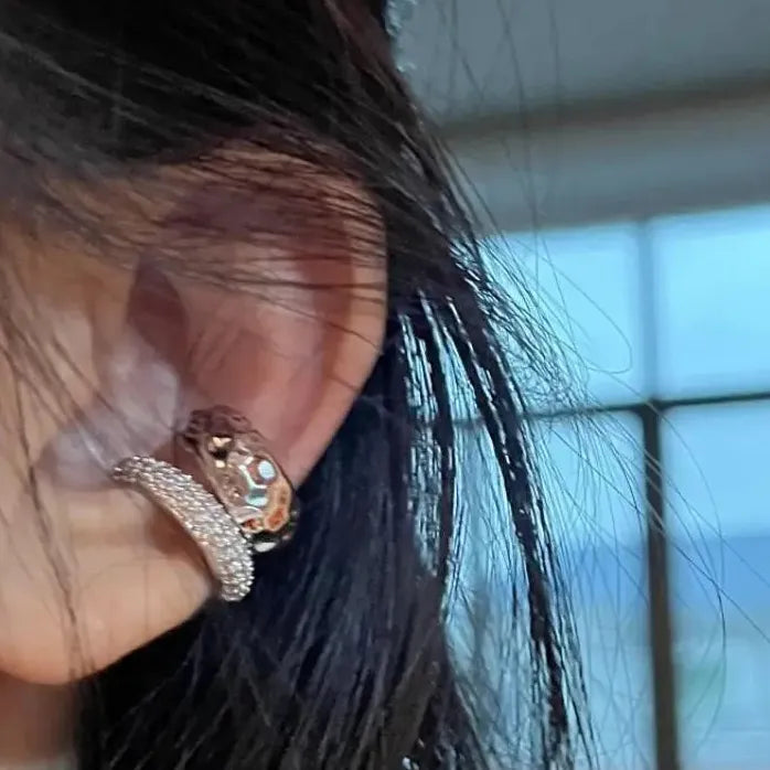 Geometric Double-Layer Ear Cuff No Piercing Clip Earrings for Women Stylish