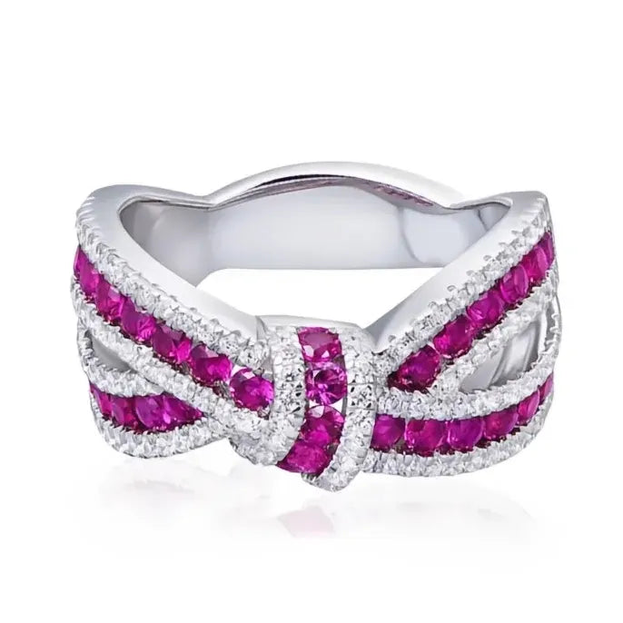 Gorgeous Women’s Fashion Finger Ring with Bright Cubic Zirconia Wedding Party Jewelry