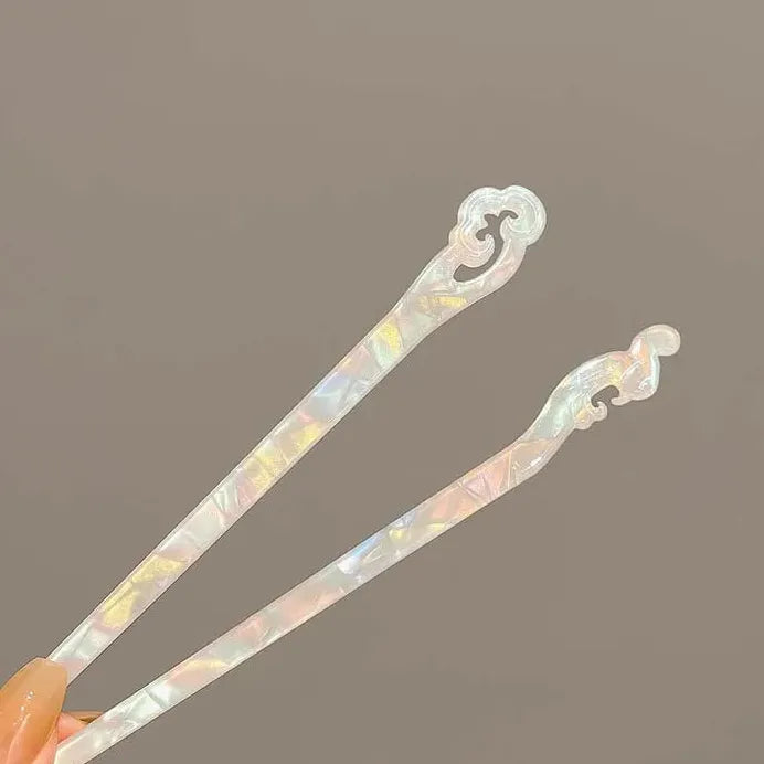 Vintage Chinese Style Acrylic Hair Sticks Women Hairpins Hair Clip Jewelry