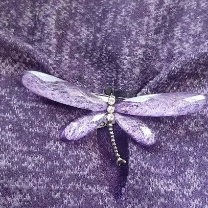 Vintage Crystal Butterfly Brooch Pin Jewelry for Women Elegant Accessory