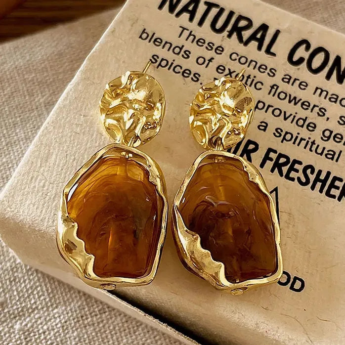 Elegant Gold Color Tiger Circle Earrings for Women Animal Design Jewelry