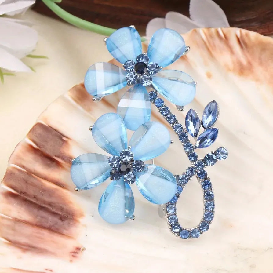 Floral Vintage Brooch Wedding Party Gift for Men Women