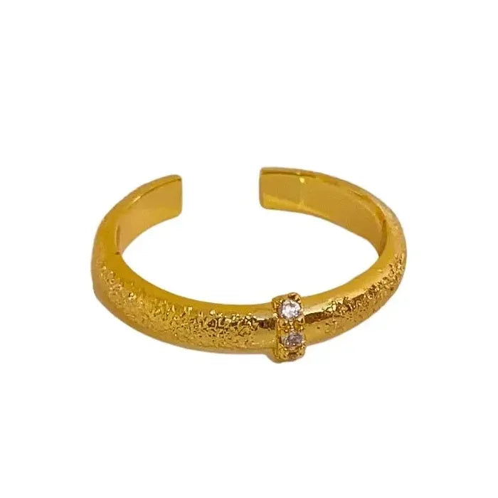 2Pcs Vintage Geometric Zircon Rings for Women Engagement Party Jewelry 2024 Trend