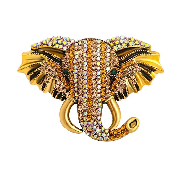 Classic Elephant Brooch Wedding Gift for Women and Men Stylish Accessory