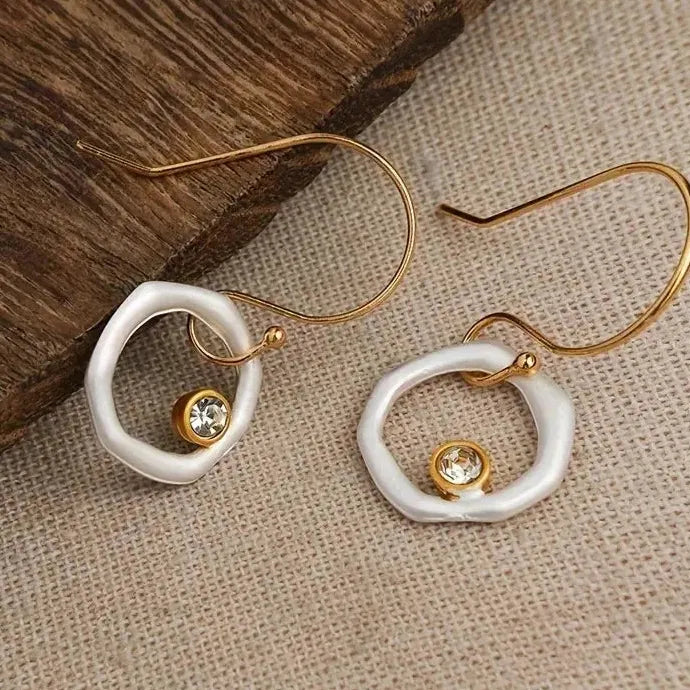 Luxury Crystal Drop Earrings Zinc Alloy Jewelry for Women Party Birthday