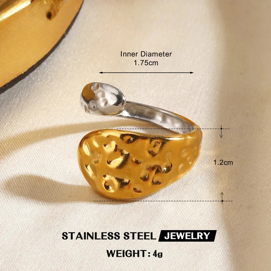 Vintage Stainless Steel Starfish Heart Flower Leaf Rings for Women Gifts Jewelry