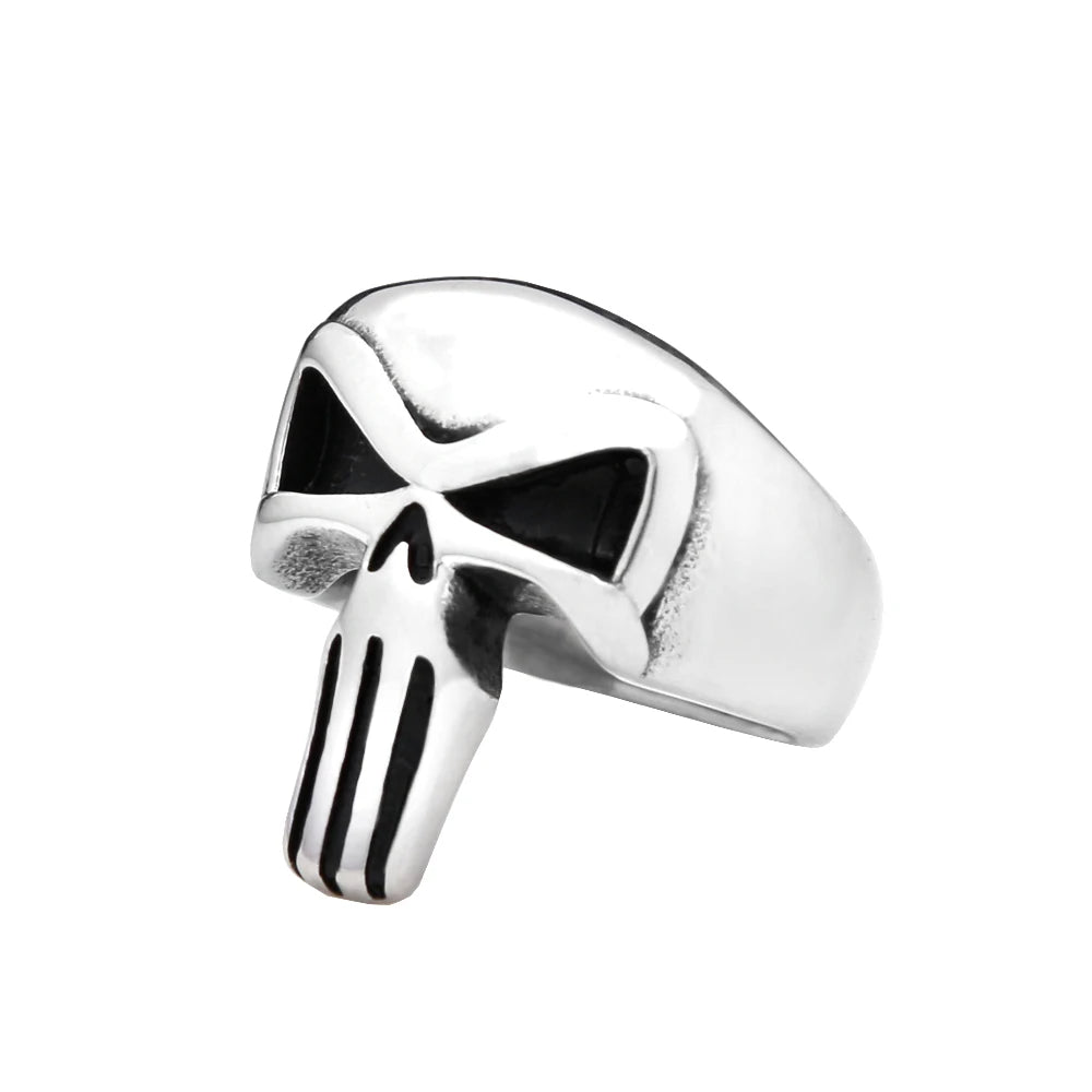 Punk Vintage Gothic Skull Ring Stainless Steel Unisex Fashion Amulet Jewelry