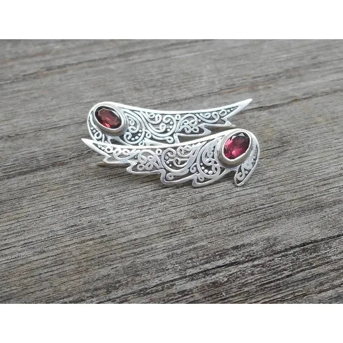 Vintage Indian Tribal Red Resin Bohemian Long Hollow Pendant Earrings for Women