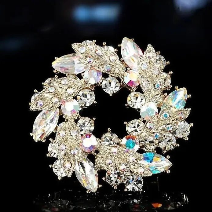 Classic Floral Brooch for Wedding Party Gift Men & Women