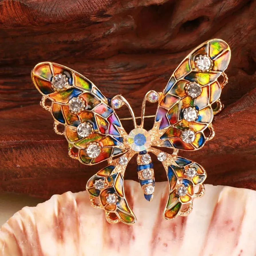 Elegant Luxury Butterfly Brooch Pin Jewelry Gift for Women