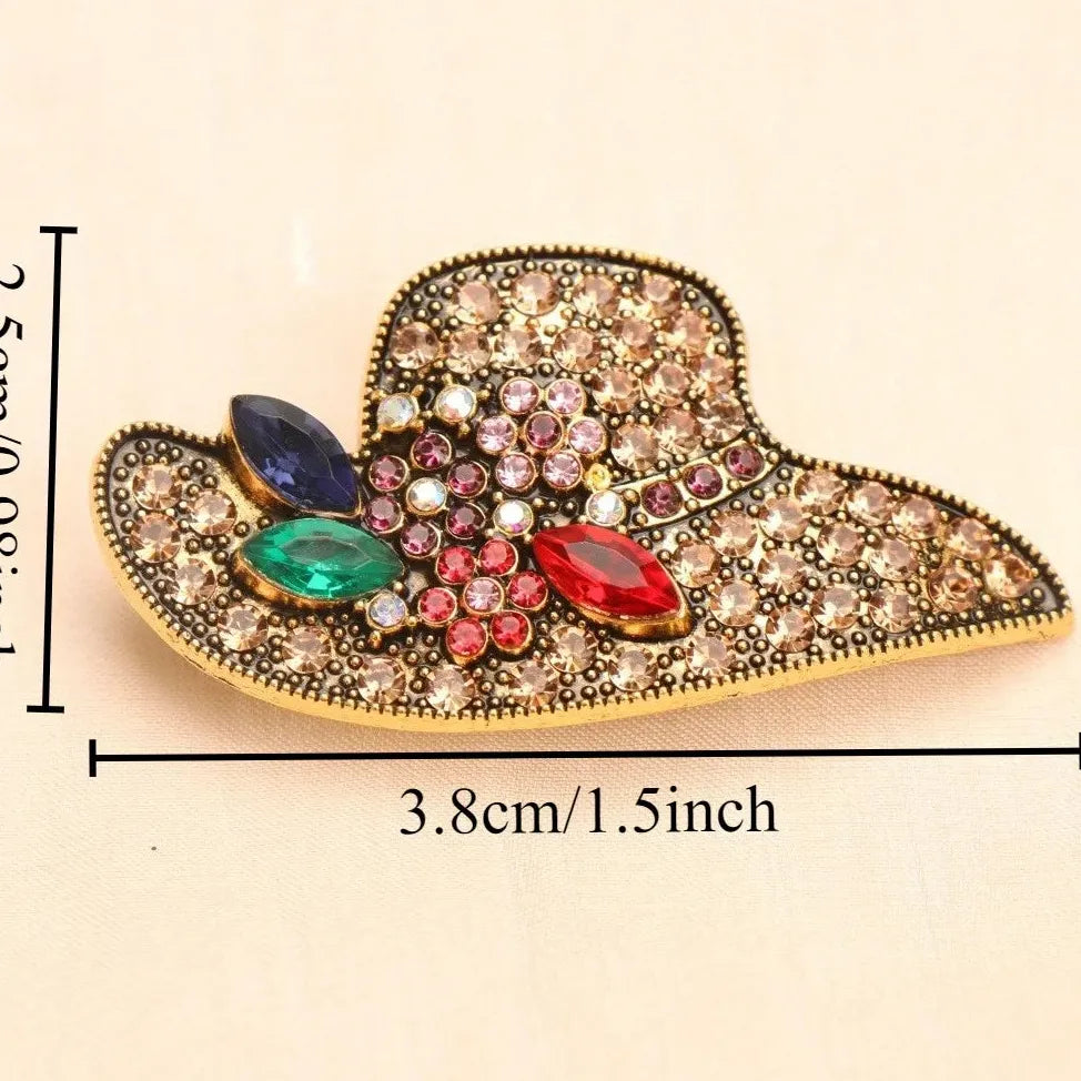 Classic Luxury Colorful Brooch Pin for Men and Women Gift