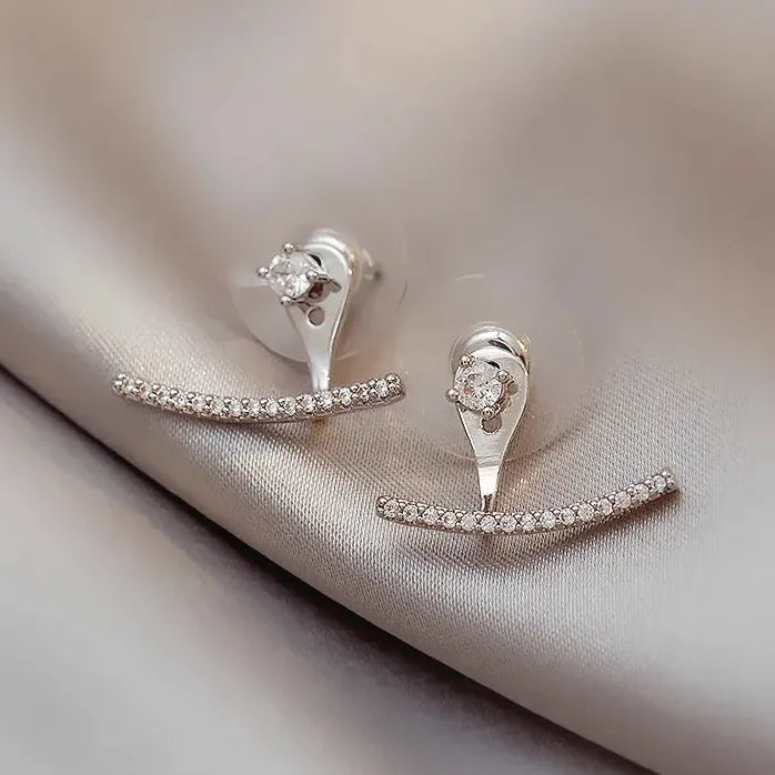 2024 Classic Korean Geometric Zircon Gold Color Earrings for Women