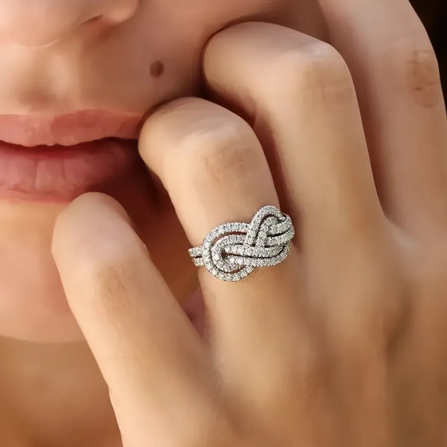 Women’s Geometric CZ Cross Ring Brass Cocktail Party Wedding Jewelry
