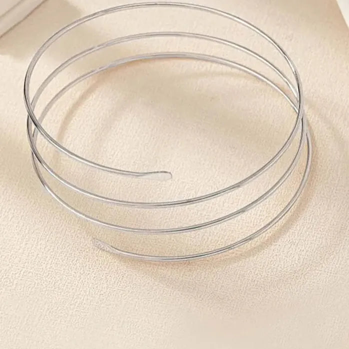 Vintage Gold Metal Multilayer Lines Adjustable Cuff Bracelet for Women Jewelry